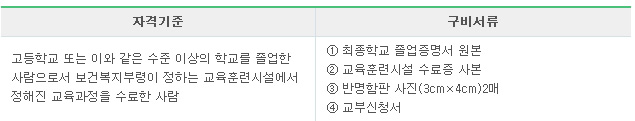 보육교사3급